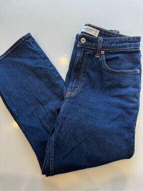 Abercrombie & Fitch the vintage straight high rise jeans curve love